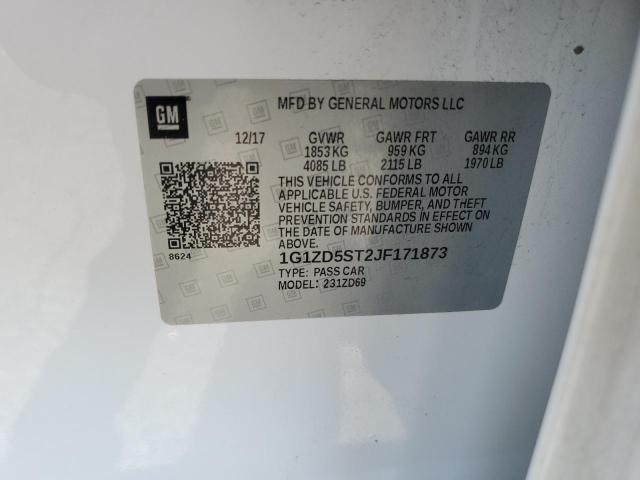 2018 CHEVROLET MALIBU LT - 1G1ZD5ST2JF171873