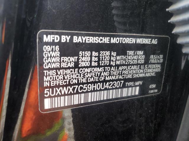 2017 BMW X3 XDRIVE3 - 5UXWX7C59H0U42307