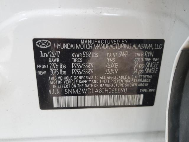 2018 HYUNDAI SANTA FE S - 5NMZWDLA8JH068890