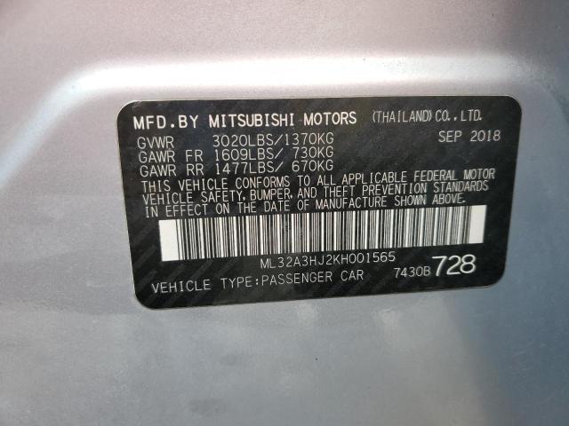 2019 MITSUBISHI MIRAGE ES - ML32A3HJ2KH001565