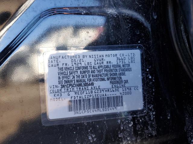 2021 NISSAN KICKS SV 3N1CP5CV4ML505449