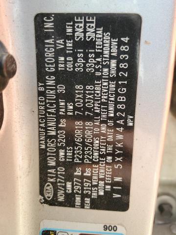 2011 KIA SORENTO SX - 5XYKW4A28BG128384