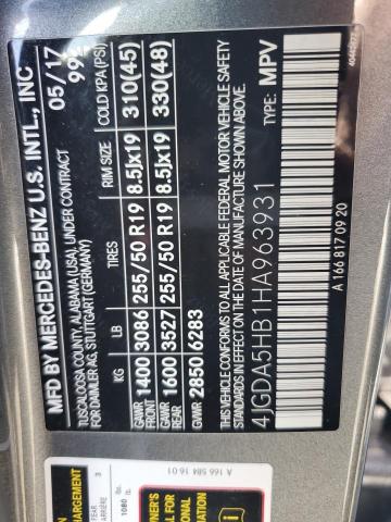 2017 MERCEDES-BENZ GLE 350 4M - 4JGDA5HB1HA963931