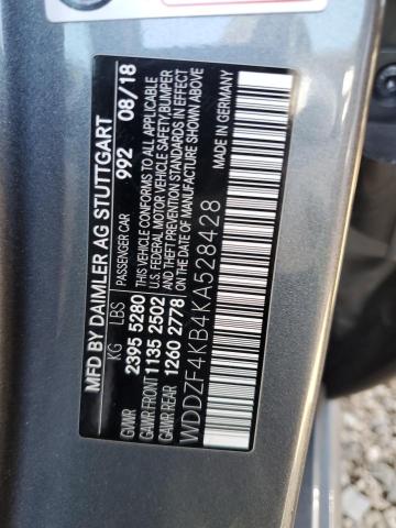 2019 MERCEDES-BENZ E 300 4MAT WDDZF4KB4KA528428