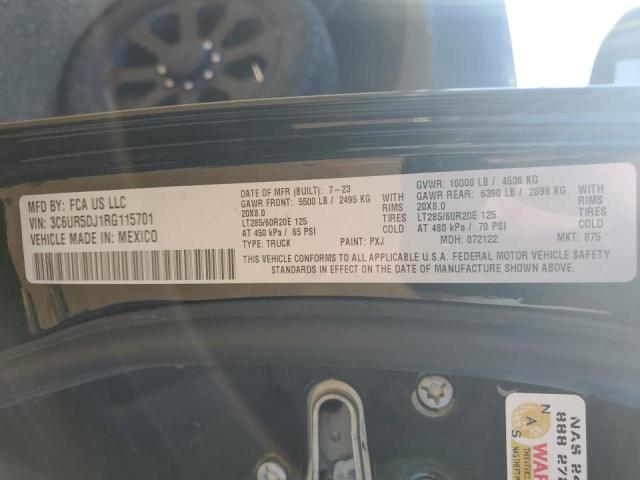 2024 RAM 2500 BIG H - 3C6UR5DJ1RG115701