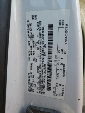 2018 FORD ESCAPE SE - 1FMCU0GD2JUD28794
