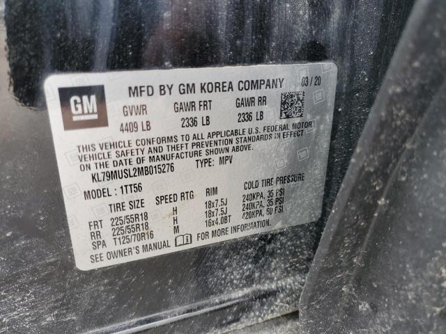2021 CHEVROLET TRAILBLAZE - KL79MUSL2MB015276