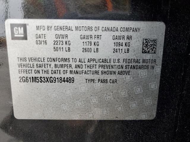 2016 CADILLAC XTS LUXURY - 2G61M5S3XG9184489