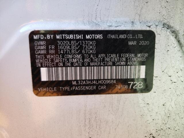 2020 MITSUBISHI MIRAGE ES - ML32A3HJ4LH009684