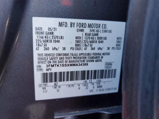 2021 FORD MUSTANG MA - 3FMTK1SSXMMA34389