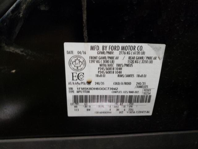 2016 FORD EXPLORER X - 1FM5K8DH6GGC73942