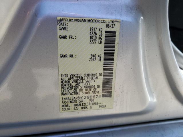 2017 NISSAN ALTIMA 2.5 - 1N4AL3AP8HC290674