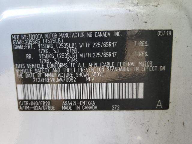 2018 TOYOTA RAV4 LE - 2T3ZFREV6JW470092