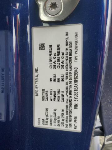 2024 TESLA MODEL 3 - 5YJ3E1EAXRF829940