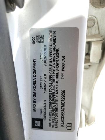 2021 CHEVROLET SPARK 1LT - KL8CD6SA7MC729698