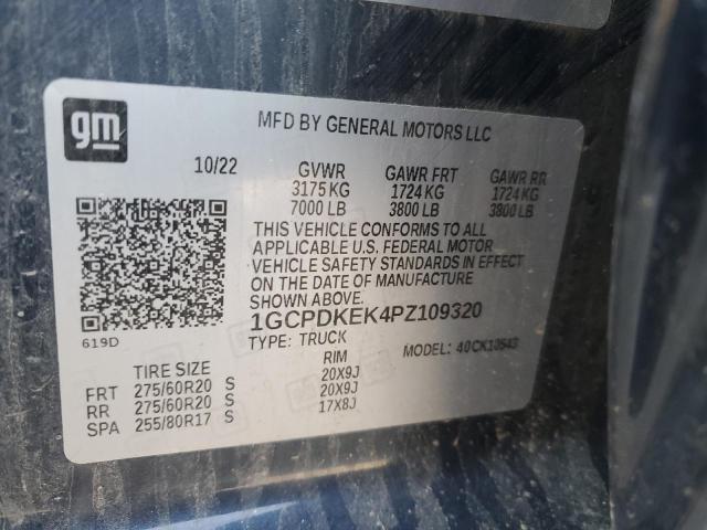 2023 CHEVROLET SILVERADO - 1GCPDKEK4PZ109320