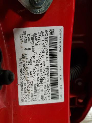 2020 HONDA CIVIC LX - 2HGFC2F69LH562585