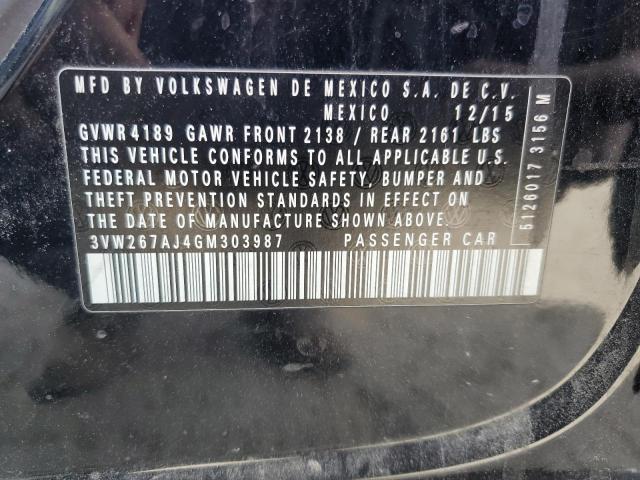 2016 VOLKSWAGEN JETTA S - 3VW267AJ4GM303987