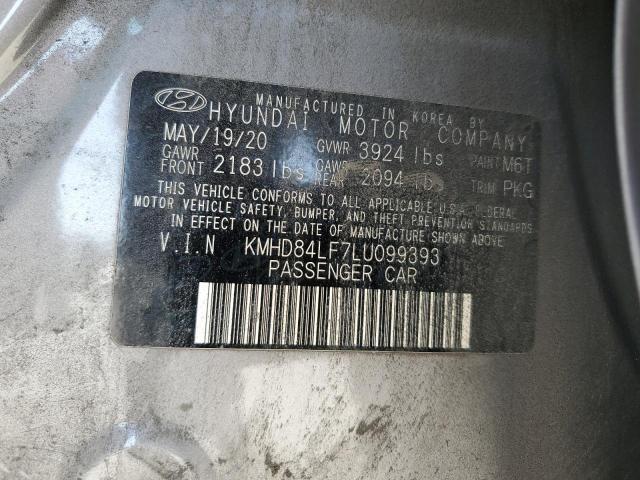 2020 HYUNDAI ELANTRA SE - KMHD84LF7LU099393