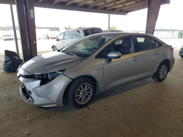 TOYOTA COROLLA LE 2020 silver  hybrid engine JTDEBRBE8LJ022789 photo #1