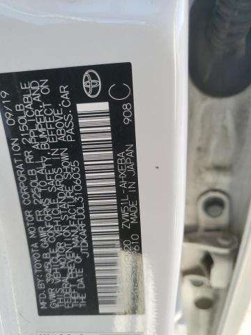 2020 TOYOTA PRIUS L - JTDKARFU0L3106035