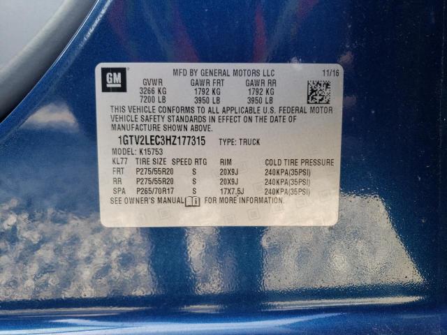 2017 GMC SIERRA K15 - 1GTV2LEC3HZ177315