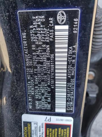 2017 TOYOTA CAMRY LE - 4T1BF1FK1HU811196