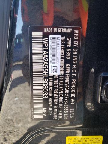 2017 PORSCHE MACAN - WP1AA2A55HLB08033