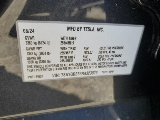 2024 TESLA MODEL Y - 7SAYGDEE3RA323029