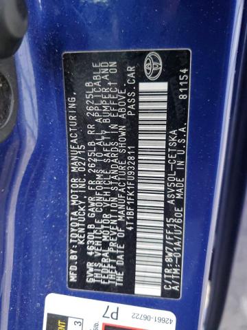 2015 TOYOTA CAMRY LE - 4T1BF1FK1FU932811