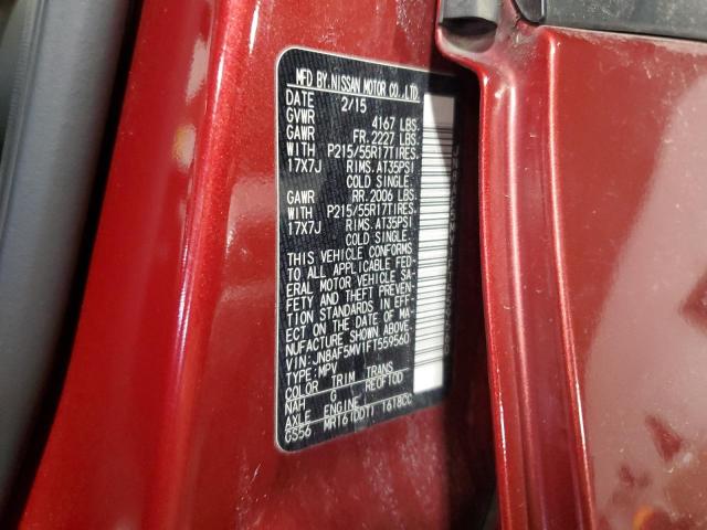 2015 NISSAN JUKE S - JN8AF5MV1FT559560