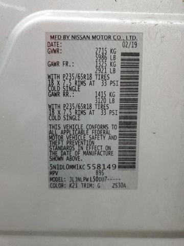 2019 INFINITI QX60 LUXE - 5N1DL0MM1KC558149