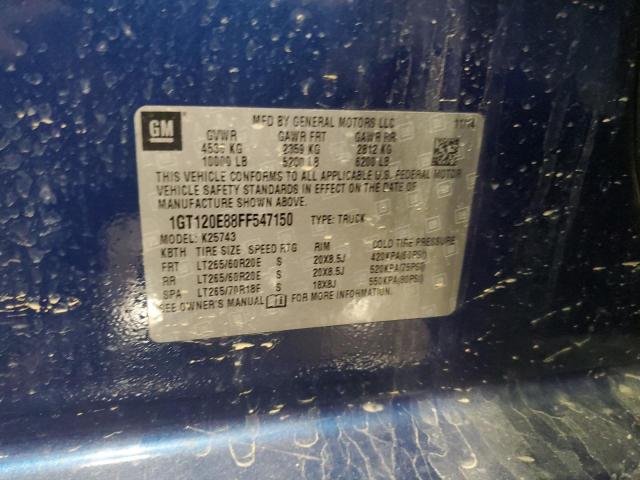2015 GMC SIERRA K25 1GT120E88FF547150