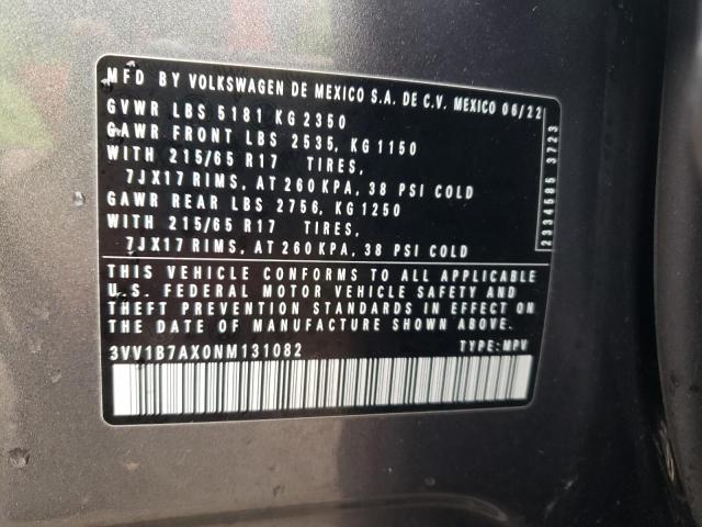 2022 VOLKSWAGEN TIGUAN S - 3VV1B7AX0NM131082