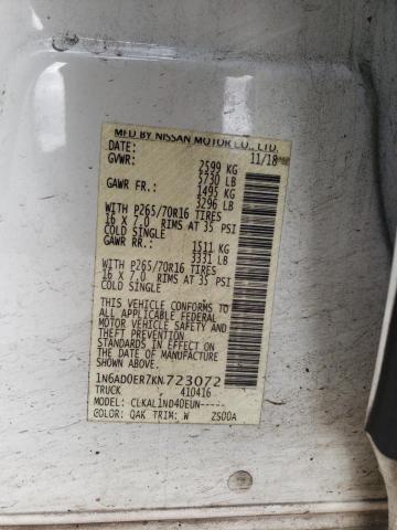 2019 NISSAN FRONTIER S - 1N6AD0ER7KN723072