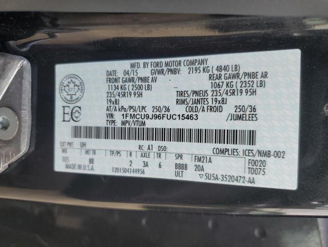2015 FORD ESCAPE TIT - 1FMCU9J96FUC15463