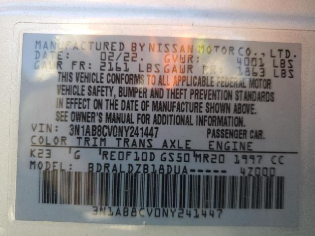 2022 NISSAN SENTRA SV - 3N1AB8CV0NY241447