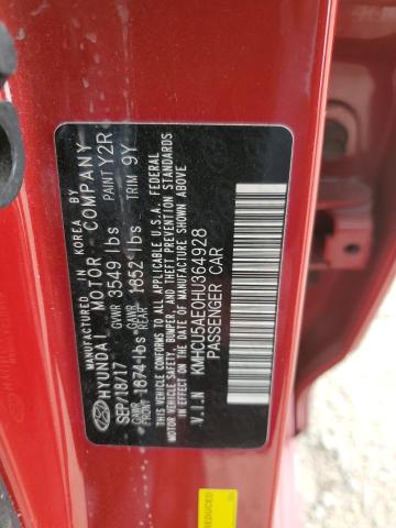2017 HYUNDAI ACCENT SPO - KMHCU5AE0HU364928