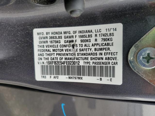 2015 HONDA CIVIC LX - 19XFB2E54FE023012