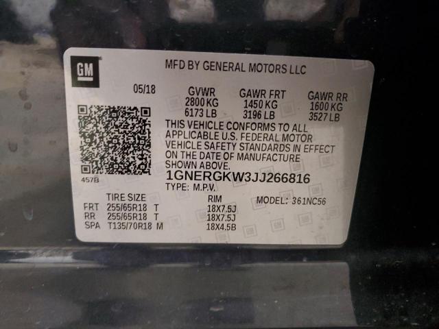 2018 CHEVROLET TRAVERSE L - 1GNERGKW3JJ266816