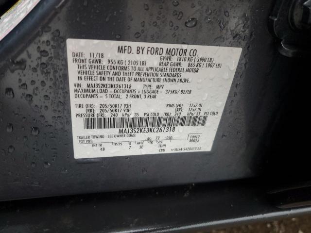 2019 FORD ECOSPORT T - MAJ3S2KE3KC261318