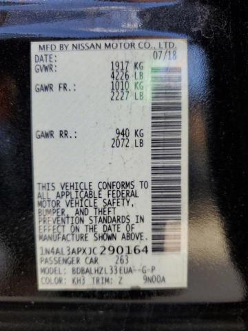 2018 NISSAN ALTIMA 2.5 - 1N4AL3APXJC290164