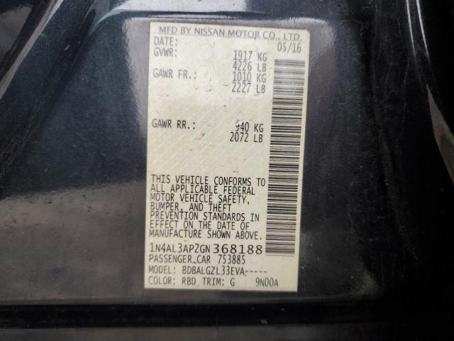 2016 NISSAN ALTIMA 2.5 - 1N4AL3AP2GN368188