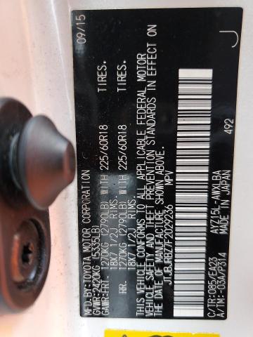 2015 LEXUS NX 300H JTJBJRBZ7F2029236