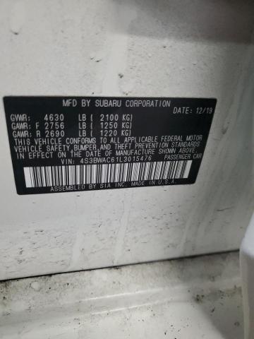 2020 SUBARU LEGACY PRE 4S3BWAC61L3015476