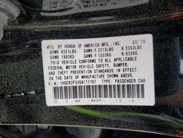 2016 HONDA ACCORD SPO - 1HGCR2F50GA177767