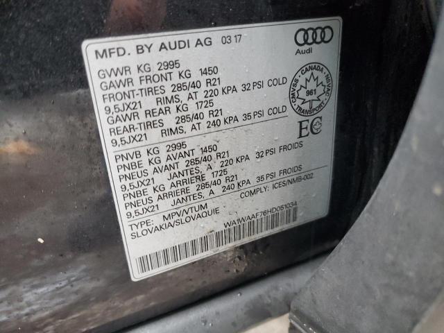 2017 AUDI Q7 TECHNIK WA1WAAF76HD051034