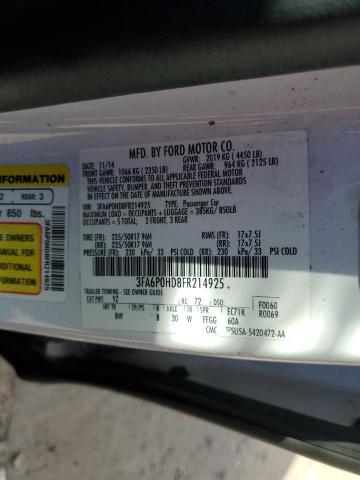 2015 FORD FUSION SE - 3FA6P0HD8FR214925