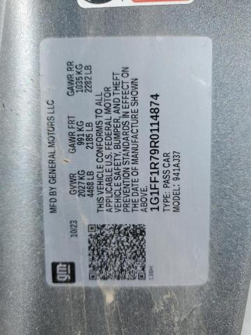 2024 CHEVROLET CAMARO LT1 - 1G1FF1R79R0114874