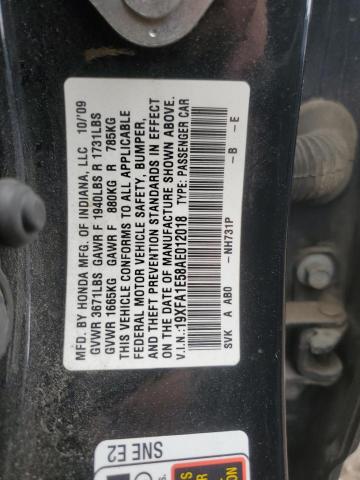 2010 HONDA CIVIC LX - 19XFA1E58AE012018